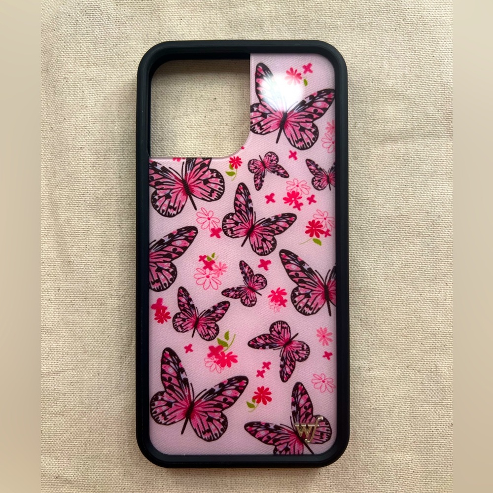 Wildflower Pink Butterfly iPhone 13 Pro Max case